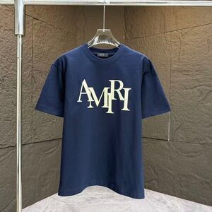 AMIRI Dark Blue Graphic Tee